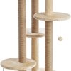 Two by Two Fir Multilevel Cat Tree and Scratch Pad, Beige