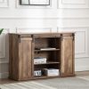 Boraam Weston Sliding Barn Door Media Cabinet