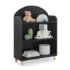 Delta Children Reese 3-Shelf Bookcase, Ebony/Natural