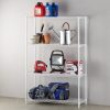 Hyper Tough 4 Tier Wire Shelf Unit White, 1400 lb Capacity