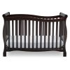 Delta Children Brookside 4-in-1 Convertible Crib, Dark Chocolate