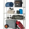 Hyper Tough Heavy Duty 5 Tier Wire Shelf, Zinc, 3000 lb Capacity