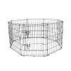308597B 0-Acre 30 in. Indoor/Outdoor Collapsable Dog Exercise Pen with Latched Door