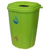 FreeGarden RAIN EWC-15 55 Gal. Rain Barrel Green with Brass Spigot