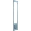 Ideal Pet Products 75PATCKW 7.5 in. x 10.5 in. Large White Chubby Kat Pet Patio Door Insert for 75 in. to 77.75 in. Tall Aluminum Sliding Door