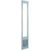 Ideal Pet Products 80PATCKW 7.5 in. x 10.5 in. Large White Chubby Kat Pet Patio Door Insert for 77.6 in. to 80.4 in. Aluminum Sliding Glass Door