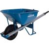 Jackson M6SFFKB 6 cu. ft. Heavy Gauge Seamless Steel Wheelbarrow with Steel Handles