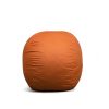 Big Joe Fuf Medium Foam Filled Bean Bag Chair, Kids and Teens, Burnt Orange Lenox, 3ft Big