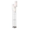 Adesso Trio Floor Lamp in Stainless Steel Finish Color