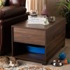 Baxton Studio Skylar Modern and Contemporary Walnut Brown Finished Cat Litter Box Cover House