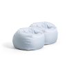 Big Joe Dot Bean Bag Chair 2-Pack, Gabardine Kids, 2ft, Cloud Gray