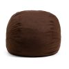 Big Joe Fuf Large Bean Bag Chair, Lenox 4ft, Cocoa