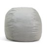 Big Joe Fuf Large Bean Bag Chair, Lenox 4ft, Fog