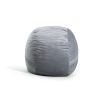 Big Joe Fuf Large Bean Bag Chair, Plush 4ft, Gray