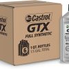 Castrol GTX Full Synthetic 0W-20 Motor Oil, 1 Quart, Pack of 6