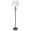 Décor Therapy Glass Font Steel Floor Lamp, Multiple Finishes