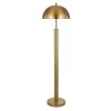 Evelyn&Zoe Mid-Century 58 in 1-Light Adjustable Height Floor Lamp, Gold