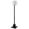 Evelyn&Zoe Minimalist Metal Floor Lamp, Blackened Bronze