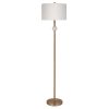 Evelyn&Zoe Traditional Metal Floor Lamp with Alabaster Accents