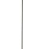 Fiona Torchiere Floor Lamp in a Brushed Steel Finish and White Marble Base