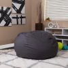 Flash Furniture Duncan Oversized Bean Bag Chair, Gray