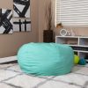 Flash Furniture Oversized Solid Mint Green Refillable Bean Bag Chair for All Ages