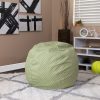 Flash Furniture Small Green Dot Refillable Bean Bag Chair for Kids and Teens