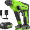 Greenworks 24V Brushless SDS 1.2J Rotary Hammer with 4Ah USB Battery and 2A (1H) Adaptor Charger