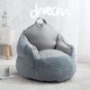 Heritage Kids Grey Shag Bean Bag Chair