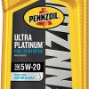 Pennzoil Ultra Platinum Full Synthetic 5W-20 Motor Oil (1-Quart, Case of 6)