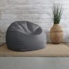 Sorra Home Grey Bean Bag Comfy Chair for All Ages