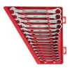 Milwaukee 48-22-9416 SAE Ratcheting Combination Wrench Set (15-Piece)