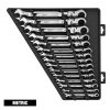 Milwaukee 48-22-9513 144-Position Flex-Head Ratcheting Combination Wrench Set Metric (15-Piece)