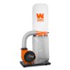 WEN DC1300 1,300 CFM 14 Amp 50 Gal. 5 Mic Woodworking Dust Collector with Collection Bag and Mobile Base