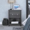 Ameriwood Home Danwood Nightstand, Black Oak