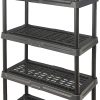 BLACK+DECKER, 5-Tier Heavy Duty Ventilated Storage Shelf, 150lbs/Shelf (71”H x 36”W x 18”D), Plastic Shelving Unit