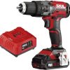 SKIL 20V 1/2 Inch Hammer Drill, Includes 2.0Ah PWRCore 20 Lithium Battery and Charger - HD527802