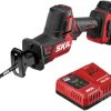 SKIL PWR CORE 20 Brushless 20V Compact Reciprocating Saw Includes 2.0Ah Lithium Battery and Auto PWR JUMP Charger - RS5825B-10
