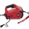 WARN 885000 PullzAll Corded 120V AC Portable Electric Winch with Steel Cable: 1/2 Ton (1000 Lb) Pulling Capacity Red