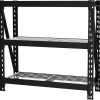 WORKPRO 3-Tier Metal Garage Shelving Unit, Heavy Duty Storage Utility Rack, 50”W x 18”D x 47”H, 5400 LBS Load Capacity