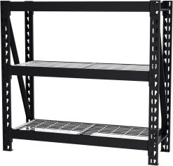 WORKPRO 3-Tier Metal Garage Shelving Unit, Heavy Duty Storage Utility Rack, 50”W x 18”D x 47”H, 5400 LBS Load Capacity