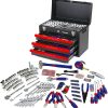 WORKPRO 408-Piece Mechanics Tool Set with 3-Drawer Heavy Duty Metal Box