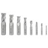 WEN 33108A 2-Flute HSS End Mill Set for Milling Machines (8-Piece)