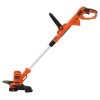 BLACK+DECKER BESTE620 14 in. 6.5 Amp Corded Electric Single Line 2-In-1 String Trimmer & Lawn Edger with Push Button Line Feed