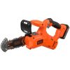 BLACK+DECKER BCCS320C1 6 in. 20-Volt Maximum Lithium-Ion Pruning Electric Battery Chainsaw with 1.5Ah Battery and Charger