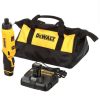 DEWALT DCF680N2 8V MAX Cordless Gyroscopic Screwdriver with Adjustable Handle, (2) 1.0Ah Batteries, Charger, and Bag