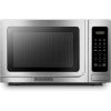 BLACK+DECKER EM036AB14 1.4 cu. ft. in Stainless Steel 1000 Watt Countertop Microwave Oven with Turntable Push-Button Door and Safety Lock