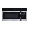 BLACK+DECKER EM044KINP10A 29.9 in. Width 1.6 cu. ft. Stainless Steel 1000-Watt Over-the-Range Microwave with Top Mount Air Recirculation Vent