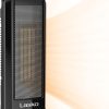 Lasko Oscillating Ceramic Space Heater for Home with Overheat Protection, Thermostat, and 3 Speeds, 15.7 Inches, Black, 1500W, CT16450, Small