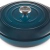 Le Creuset Enameled Cast Iron Signature Braiser, 3.5 qt., Deep Teal